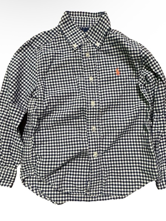 Ralph Lauren Other - Toddler Boy Ralph Lauren Blue White Plaid Shirt Size 4T